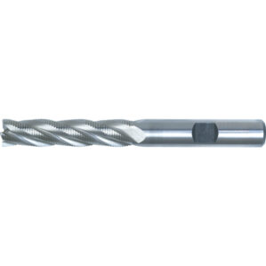 26, Fine Rough End Mill, Long, Fine, 20mm, Weldon Flat, Cobalt High Speed Steel, Uncoated, M42