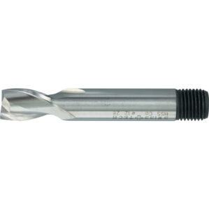 Short Slot Drill, 14mm, 2fl, Threaded Shank, Cobalt High Speed Steel, TiCN