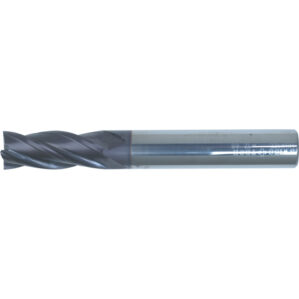 68, End Mill, Long, 12mm, Plain Round Shank, 4fl, Carbide, AlTiN