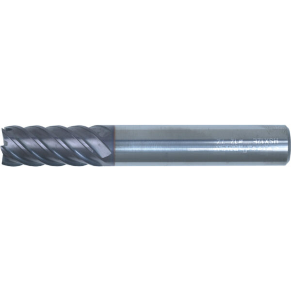 45degree, Hi-Helix End Mill, 12.0mm, 6 fl, Solid Carbide, AlTiN