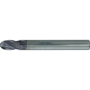 80 Long, Regular, Ball Nose End Mill, 12mm, 4 fl, Solid Carbide, Q-Coat