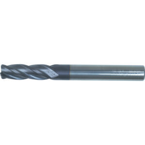86, End Mill, Corner Radius, 8mm, Plain Round Shank, 4fl, Carbide, AlTiN