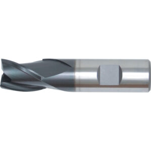 93, End Mill, Regular, Weldon Flat Shank, 20mm, Powdered Metal Cobalt High Speed Steel, TiAlN