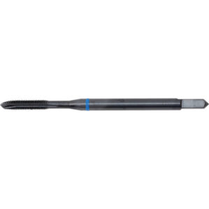 Threading Tap, M3 x 0.5mm, Metric Coarse, Spiral Point, Vanadium High Speed Steel, Steam Tempered, Blue