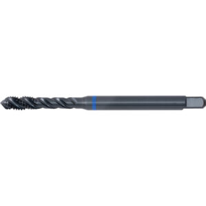 Threading Tap, M16 x 2mm, Metric Coarse, Spiral Flute, Vanadium High Speed Steel, Steam Tempered, Blue