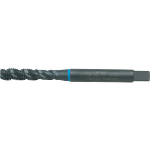Threading Tap, M16 x 2mm, Metric Coarse, Spiral Flute, Vanadium High Speed Steel, Steam Tempered, Blue
