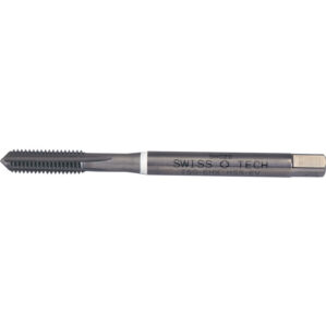 Threading Tap, M8 x 1.25mm, Metric Coarse, Straight Flute, Vanadium High Speed Steel, Nitride, White