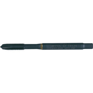Threading Tap, M4 x 0.7mm, Metric Coarse, Spiral Point, Powdered Metal High Speed Steel, Nitride/Steam Tempered, Orange