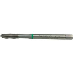 Threading Tap, M4 x 0.7mm, Metric Coarse, Spiral Point, Vanadium High Speed Steel, Nitride, Green