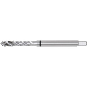 Threading Tap, M6 x 1mm, Metric Coarse, Spiral Flute, Cobalt High Speed Steel, Bright