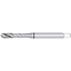 Threading Tap, M8 x 1.3mm, Metric Coarse, Spiral Flute, Cobalt High Speed Steel, Bright