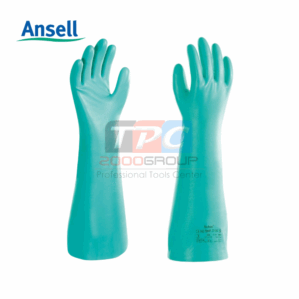 ANSELL ถุงมือป้องกันสารเคมี chemical protective gloves AlphaTec® Solvex® 37-185
