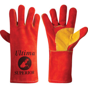 ا ͧҹ ULTIMA SUPERIOR SPLIT LEATHER REINFORCEDWELDERS GLOVES (ONE SIZE)