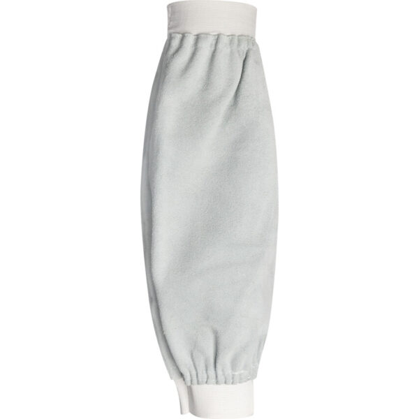 ปลอกแขนหนังกันสะเก็ด CHROME/LEATHER SLEEVE 18" GREY(PR)