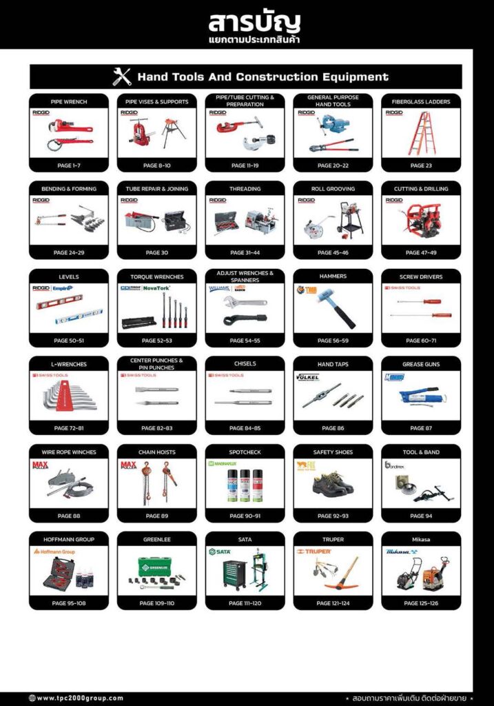 E-Catalog - TPC2000GROUP (ปก Handtools Catalog TPC2000GROUP V.3)