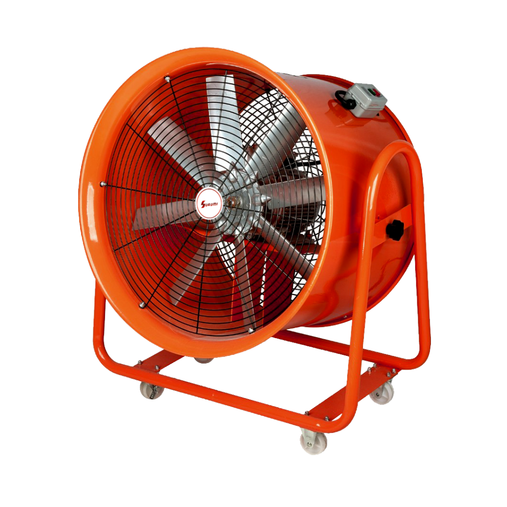 พัดลม SURUMI 17 SURUMI พัดลมกันระเบิด 16 นิ้ว (400มม.) Explosion Proof 220V พัดลมอุตสาหกรรมถังกลมดูดอากาศ รหัส SUR-TPC-40-1-EX